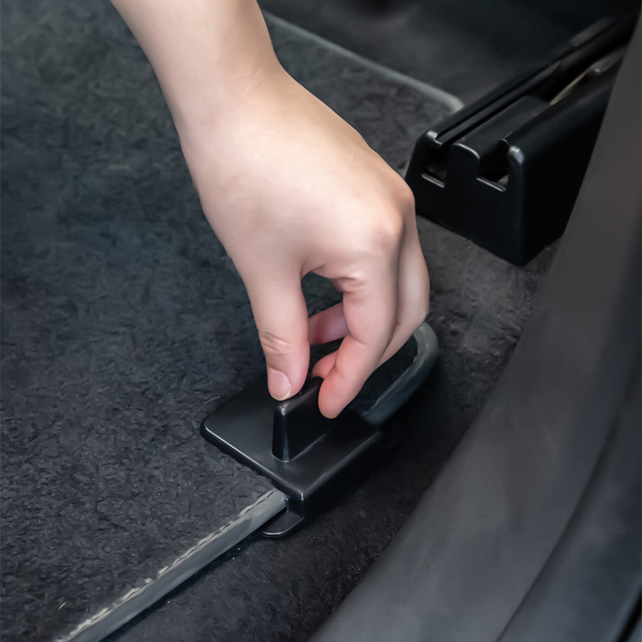 Black Mini Car Trash Can With Lid